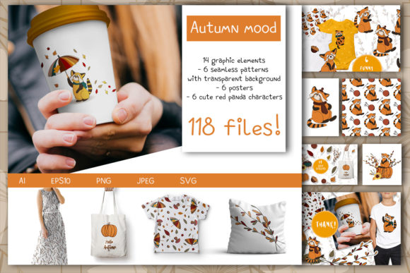 Autumn Mood Clipart and Patterns