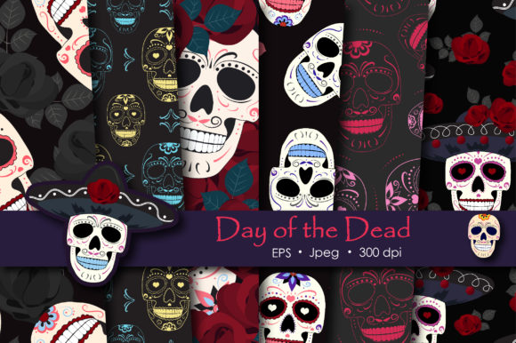 Day of the Dead Sugar Skull Pattern