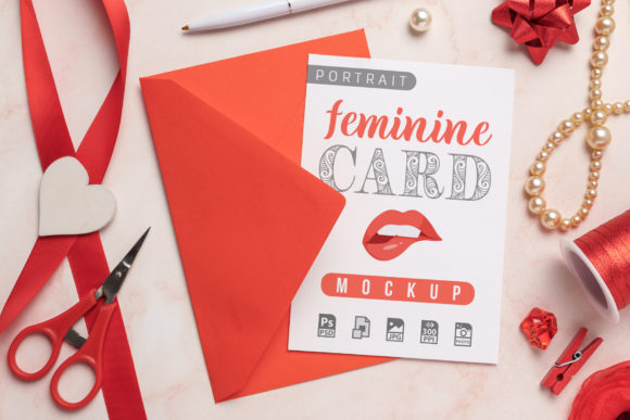 Feminine Card and Envelope Mockup: A Realistic Way to Showcase Your Designs