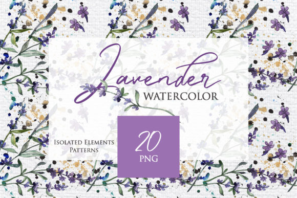 The Watercolor Lavender Collection: Hand-Painted Elegance for Creative Projects